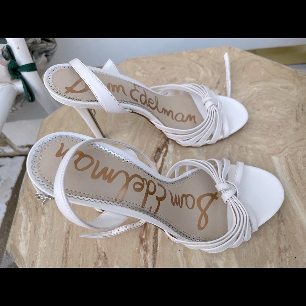 Sam Edelman white sandals
